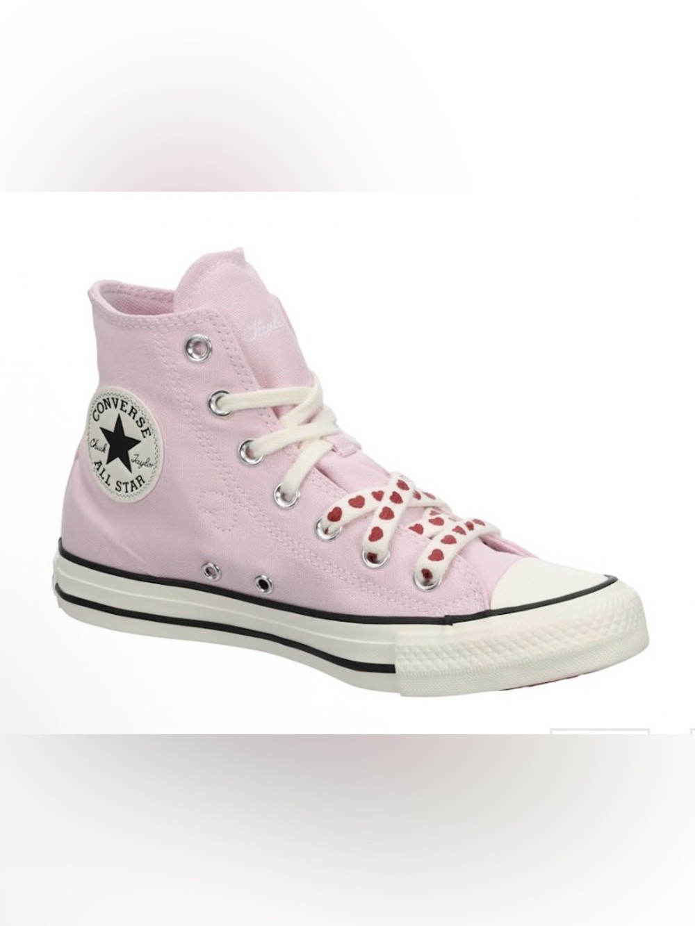 NWOB Converse Chuck Taylor All Star Pink Heart High-Top Pink - Women's Size 9